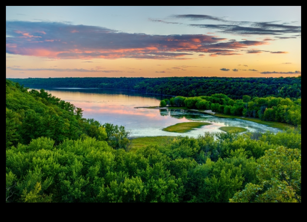 المياه المتدفقة: استكشاف مناظر النهر والبحيرة
