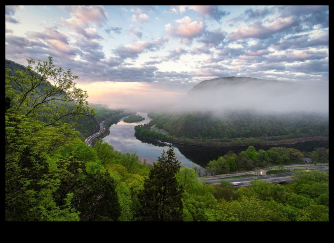 المياه المتدفقة: استكشاف مناظر النهر والبحيرة