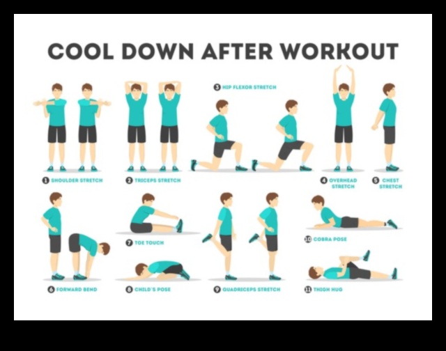 التمدد والتسوية: تمارين الاسترخاء والتهدئة للحصول على لمسة نهائية هادئة