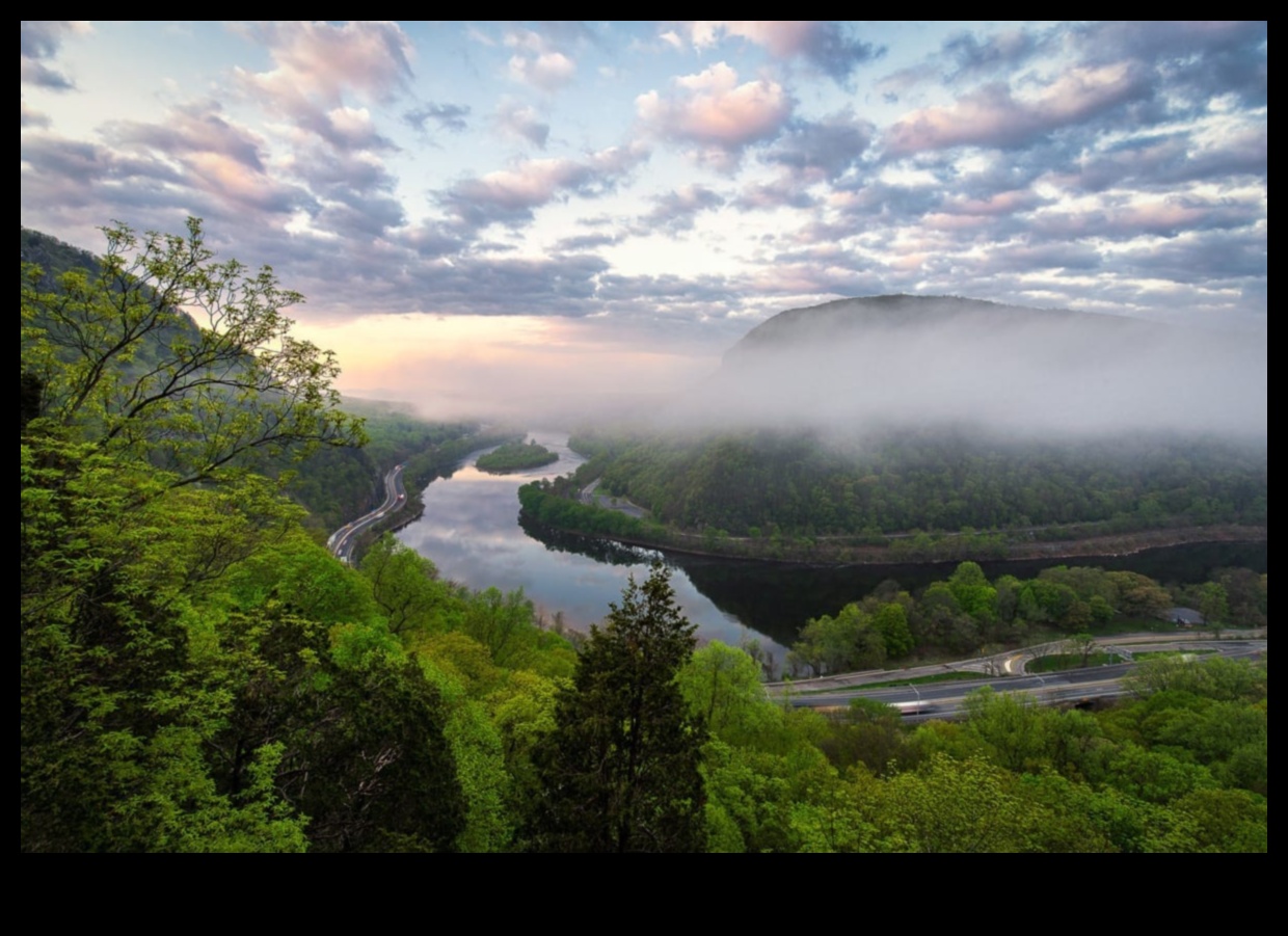 المياه المتدفقة: استكشاف مناظر النهر والبحيرة